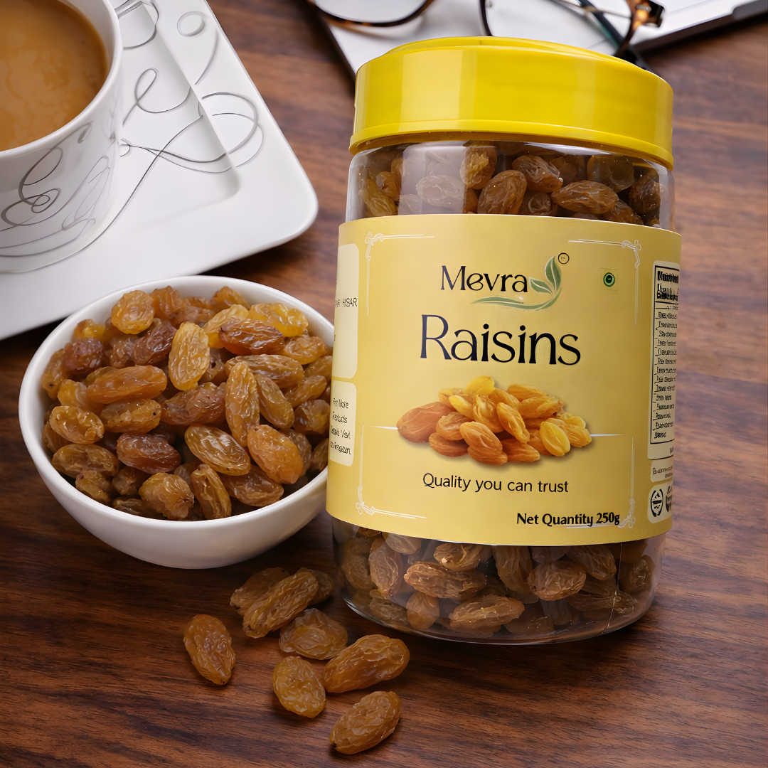 Mevra Premium Raisins 250g | 100% Natural Kishmish | Naturally Sweet & Energy Rich | Healthy Dry Fruits